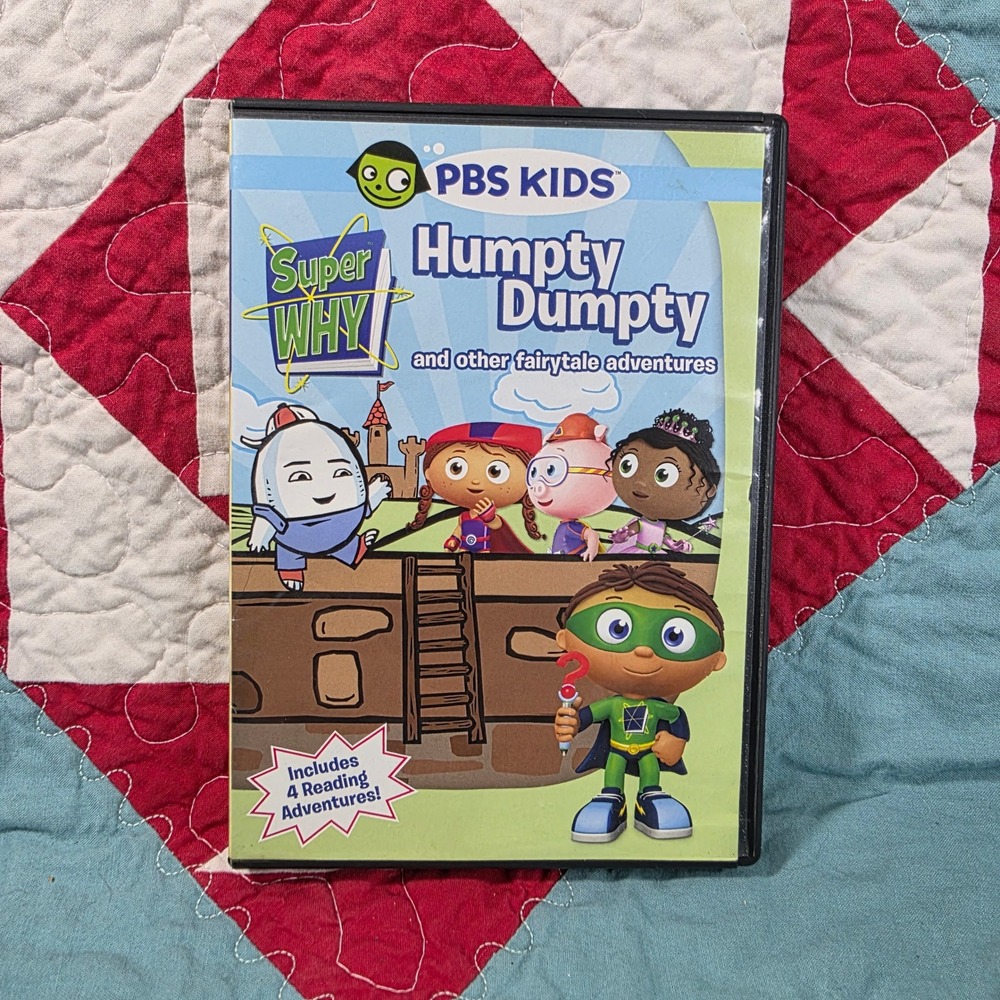 PBS Kids Super Why Humpty Dumpty Fairytale Adventures Kids DVD Blue Multi